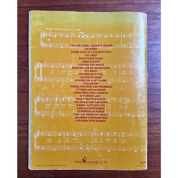 John Denver Easy Piano Songbook Greatest Hits 25 Songs - Picture 3 of 3